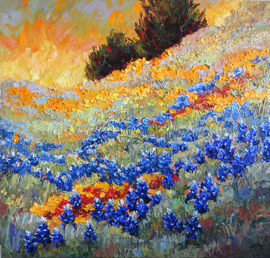 April Rhythms (bluebonnets) - Artistic Transfer, LLC
