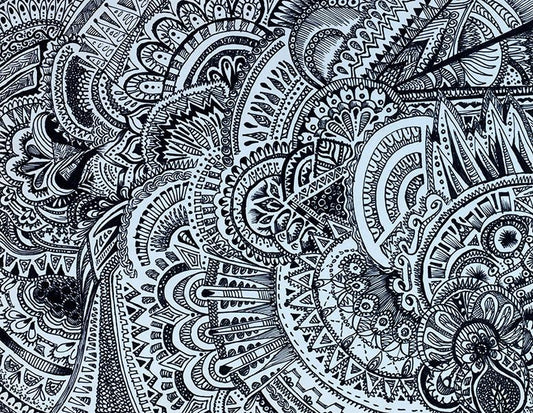 Black & White Zentangle - Artistic Transfer, LLC