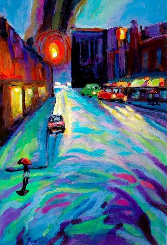 Downpour in the City - Artistic Transfer, LLC