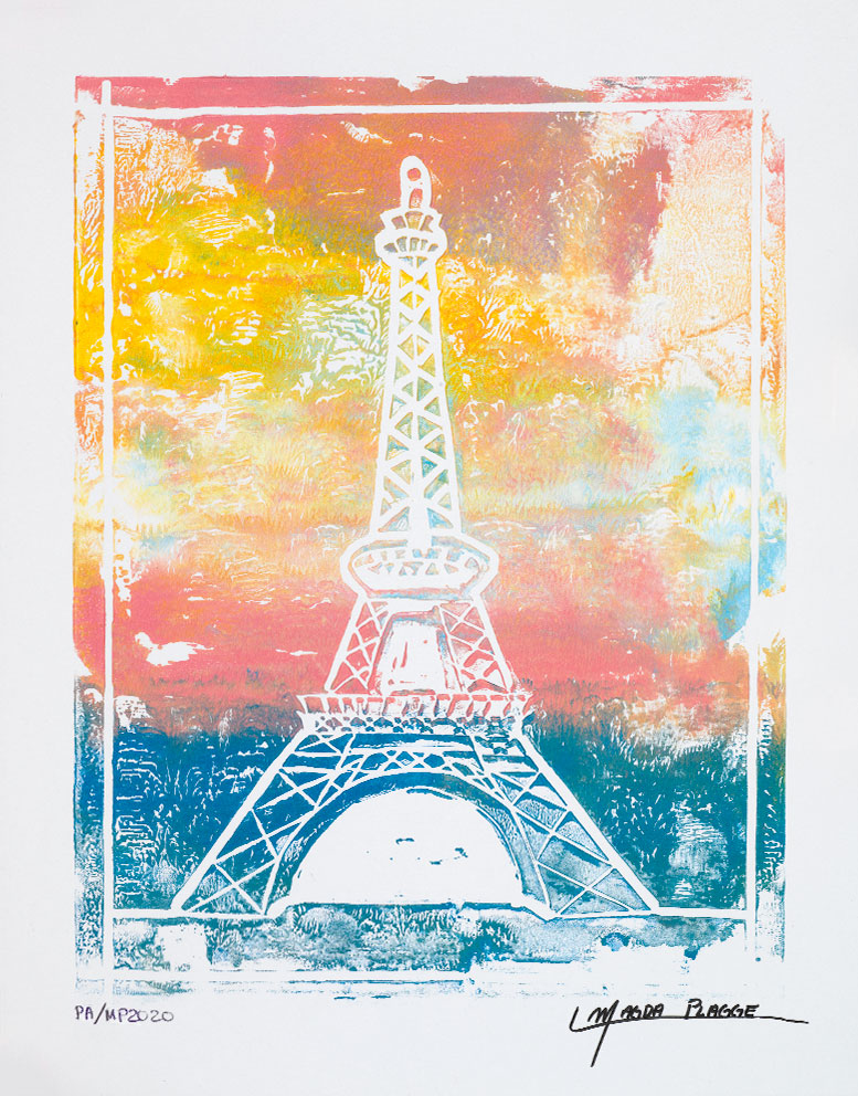 Paris Linocut
