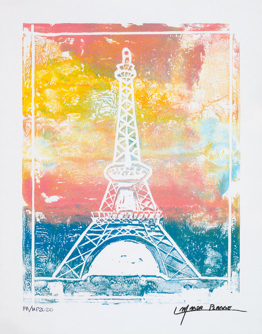 Paris Linocut