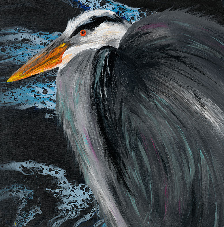 Nesting Heron - Artistic Transfer, LLC