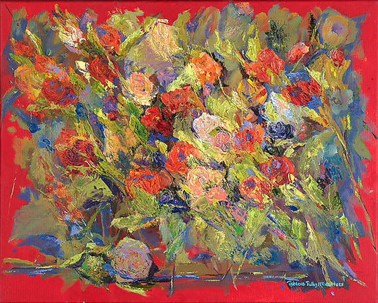 Red Roses Modern Burst - Artistic Transfer, LLC