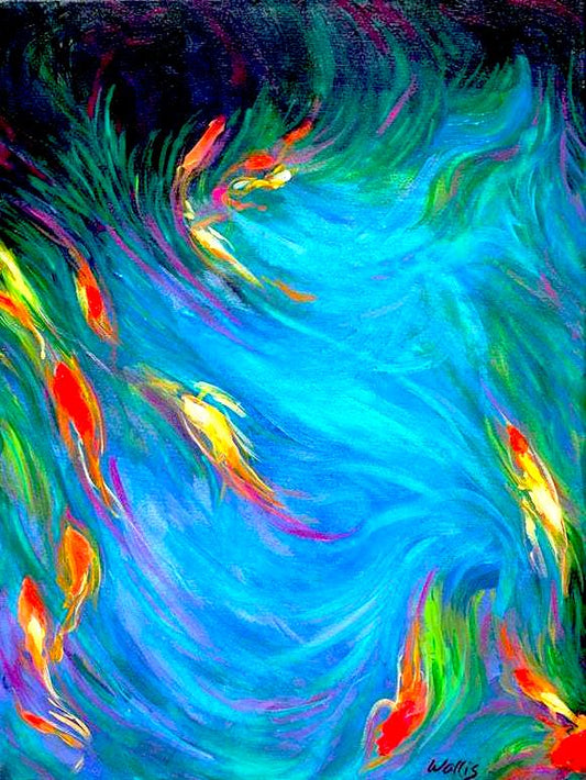 Shimmering Koi Pond 2 - Artistic Transfer, LLC