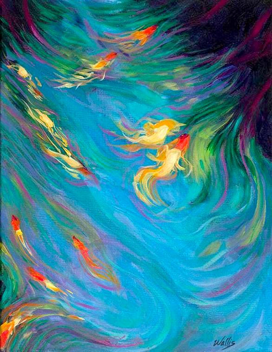 Shimmering Koi Pond 3 - Artistic Transfer, LLC