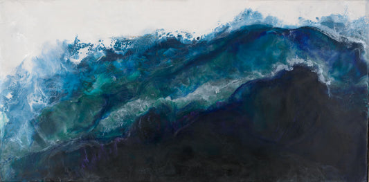 West Coast Geode Encaustic - Artistic Transfer, LLC