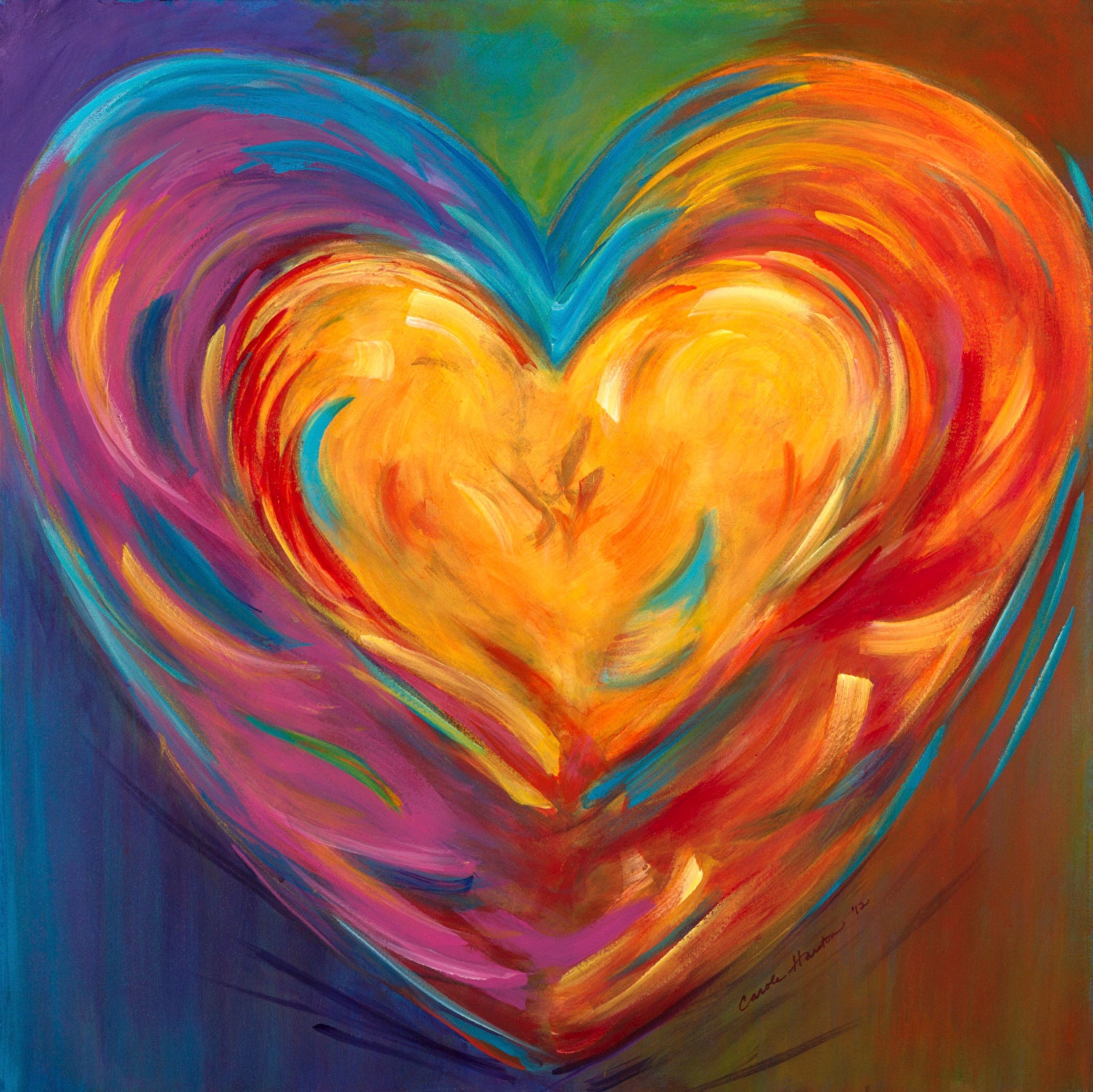Rainbow Heart II - Artistic Transfer, LLC