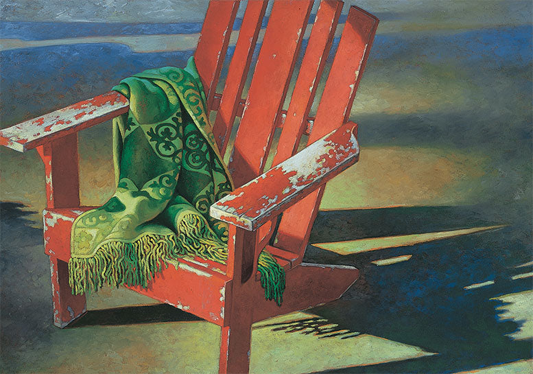Red Adirondak Chair - Artistic Transfer, LLC