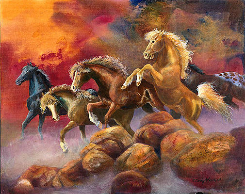 Racers in the Mist - Artistic Transfer, LLC