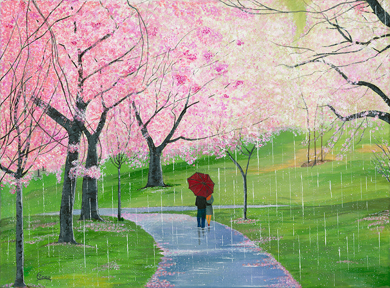 Strolling Under Cherry Blossoms