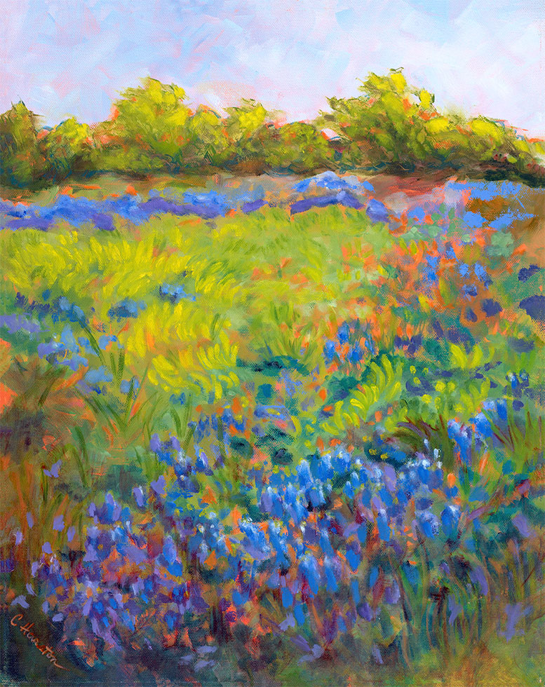 Spring Bluebonnets in the Hill Country - Artistic Transfer, LLC