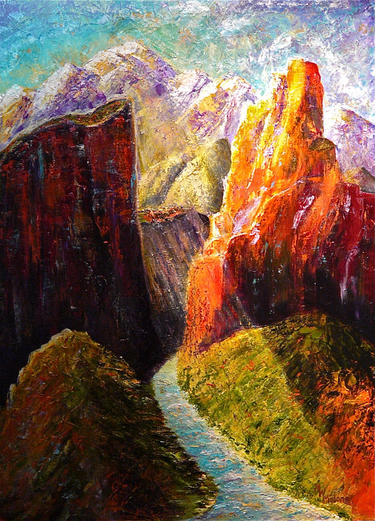 Light Through the Canyon - Artistic Transfer, LLC