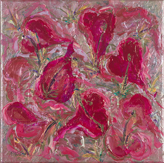 Lilies and Hearts by Patricia Wilson - Artistic Transfer, LLC