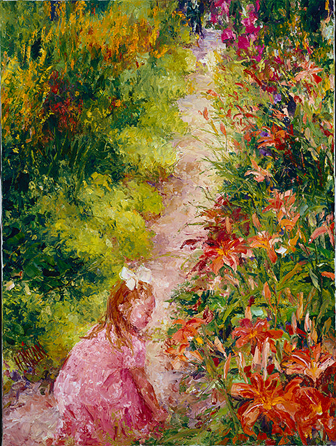 Little Girl Visiting Monet - Artistic Transfer, LLC