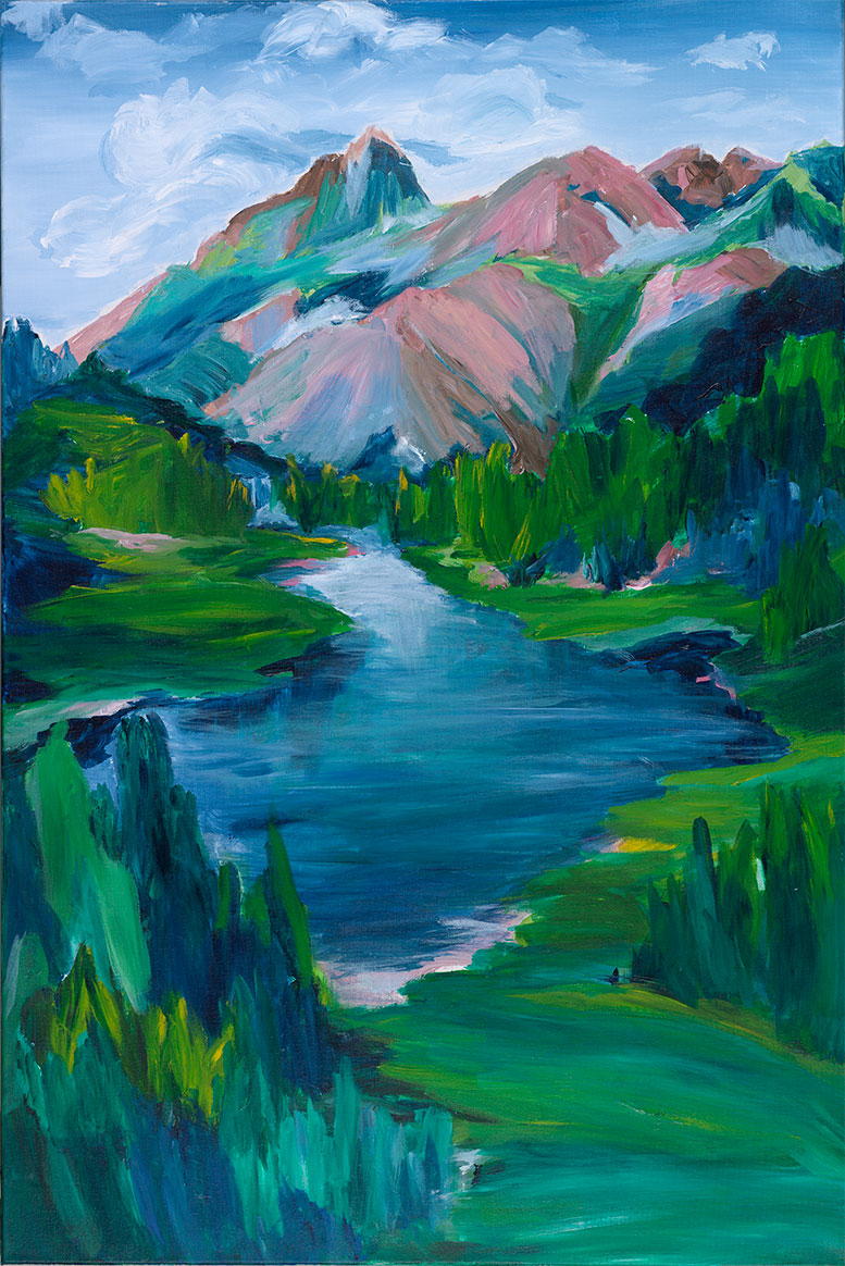 Mountain Blue Stream - Artistic Transfer, LLC
