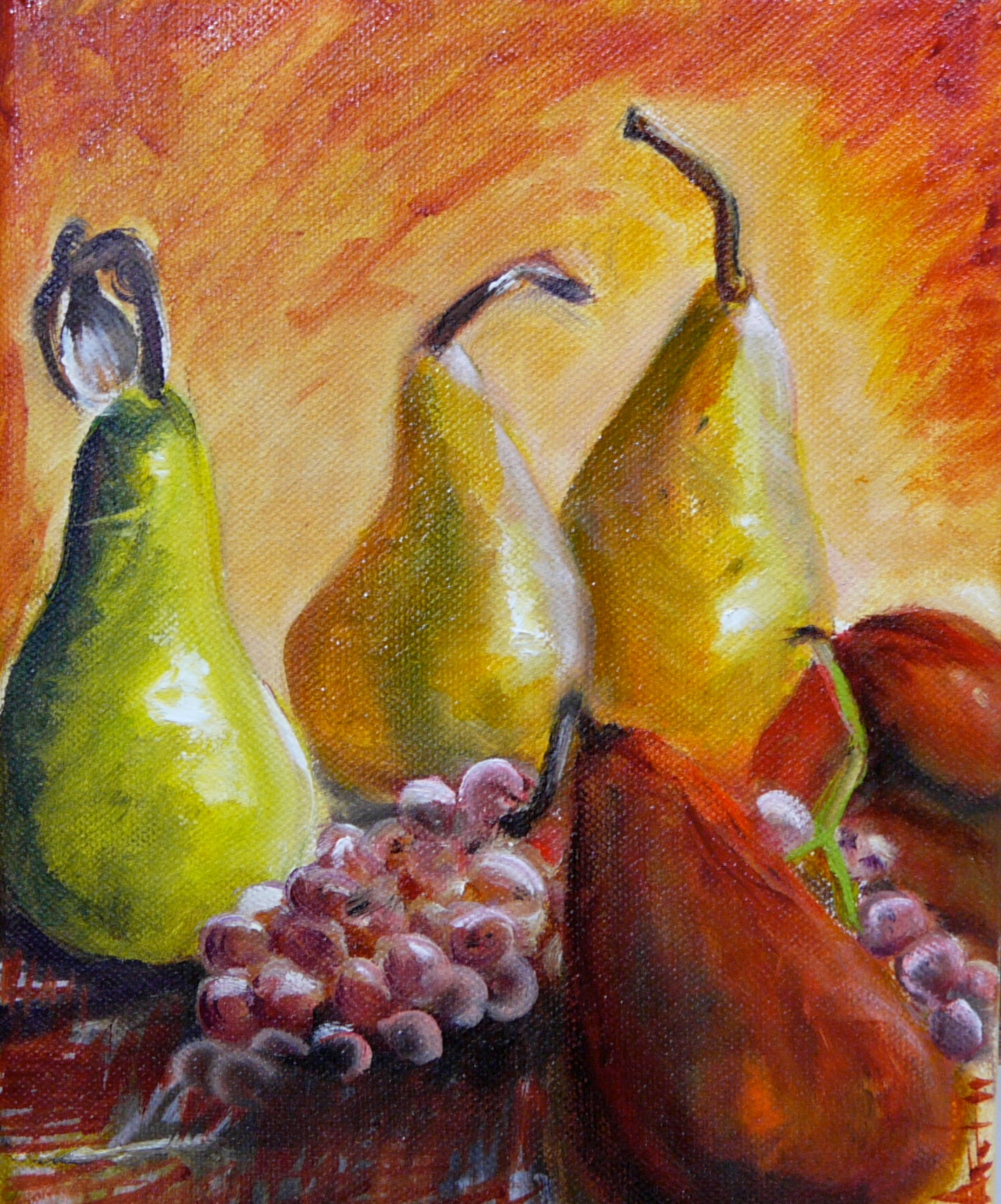 Small Pears and Grapes - Artistic Transfer, LLC